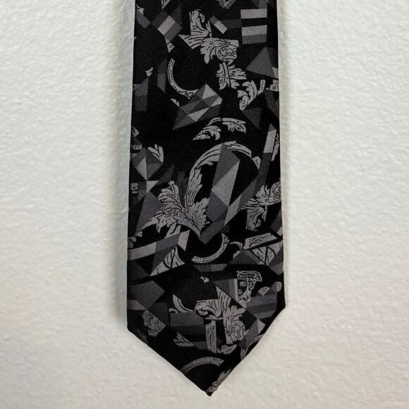 Versace Mix Media Medusa Silk Vintage Rare Tie - Picture 1 of 4
